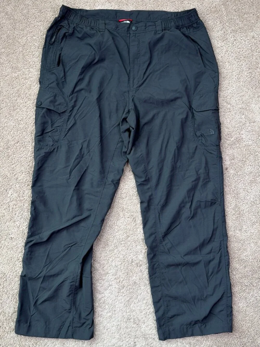 The North Face Pants Mens XL Gray Ripstop Nylon Hiking Outdoor Cargo Camping